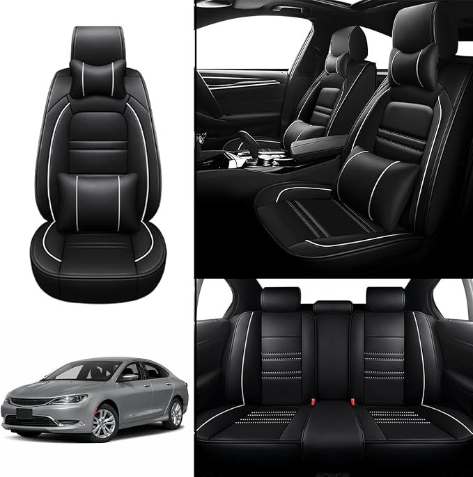 Car Seat Covers for Chrysler Car 200 2011-2017 | 5-Seats Seat Covers, - Image 2