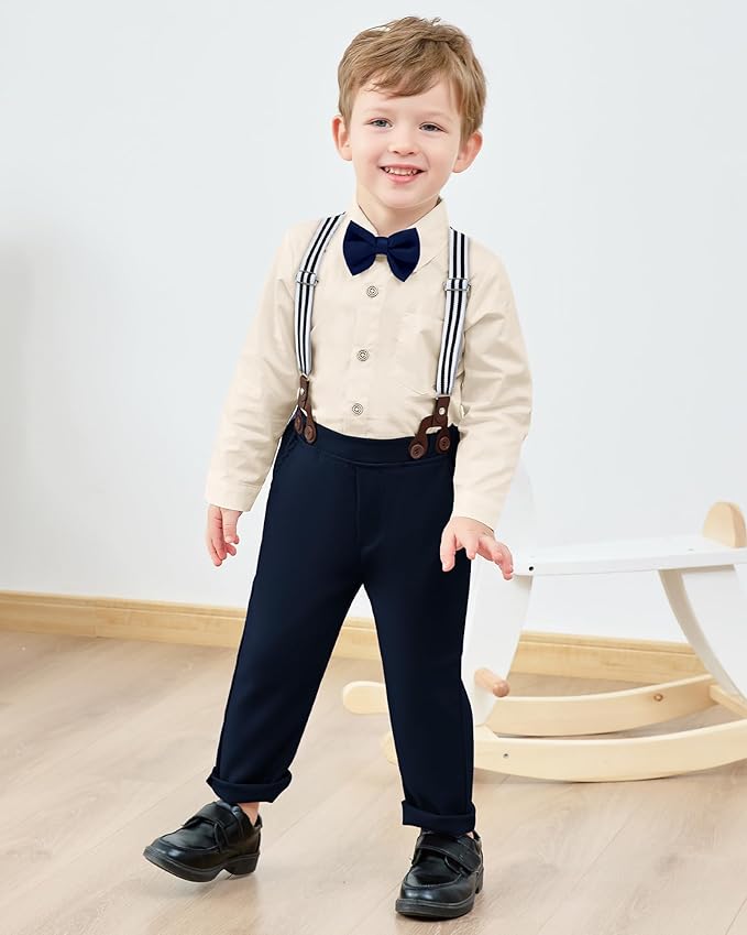 nilikastta Boy Suit Toddler Boy Outfit Boy Dress Shirt - Image 2