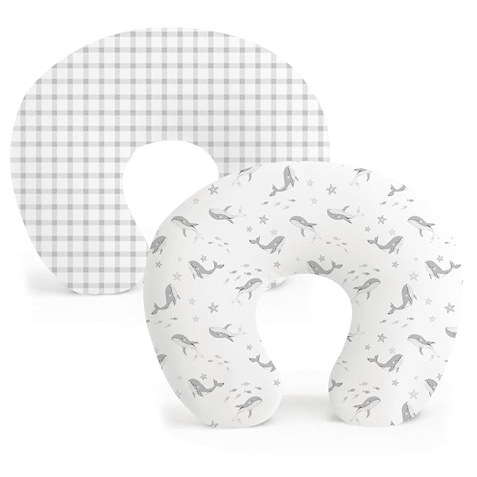 Konssy 2 Pack Nursing Pillow Covers, Stretchy and Soft Nursing Cover by Konssy