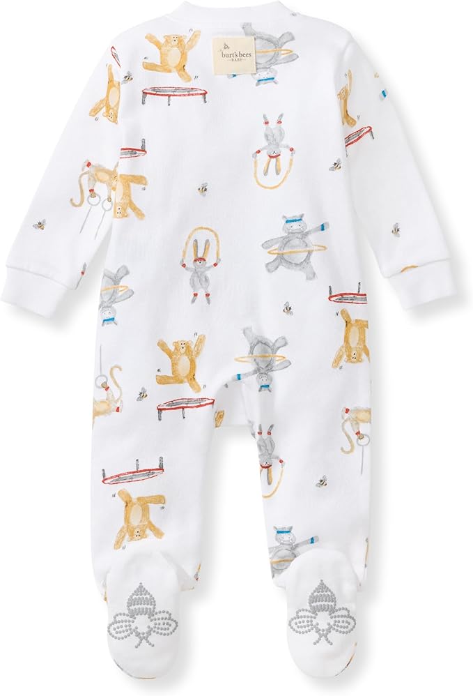 Burt’s Bees Baby Boys' One-Piece Sleep and Play 100% Organic Cotton PJs - Image 2