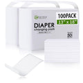 Disposable Changing Pads for Baby, 100 Pack 13 x 18 in Disposable Changing Pad by ExploreMore