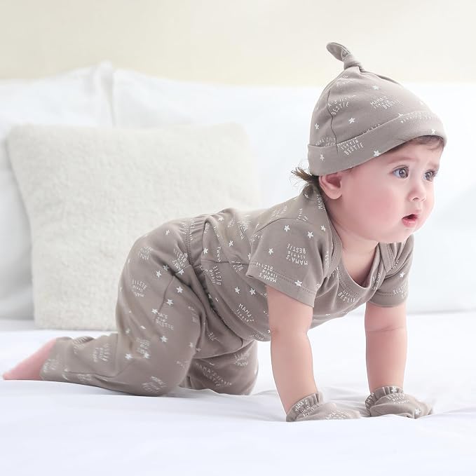 Baby Bodysuit and Pant Set 10-pcs Cotton Soft Newborn Boy Girl Clothes Outfits - Image 6
