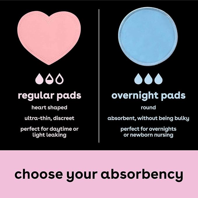 Bamboobies Nursing Pads, Ultra-Soft Velour, Washable & Leak-Proof, 6 Ultra-Thin - Image 4