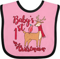 inktastic Baby's First Christmas Baby Bib by Inktastic
