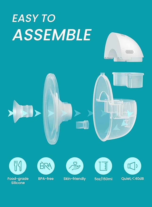 Paruu Hands Free Breast Pump P16, Wearable Breast Pump Electirc Portable - Image 3