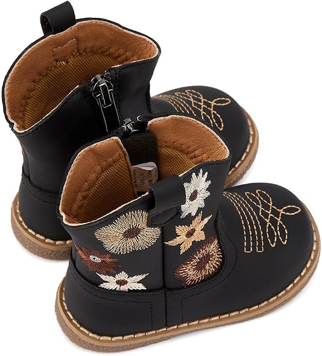BMCiTYBM Baby Cowboy Cowgirl Boots Infant Western Shoes Boys Girls Round Toe - Image 5