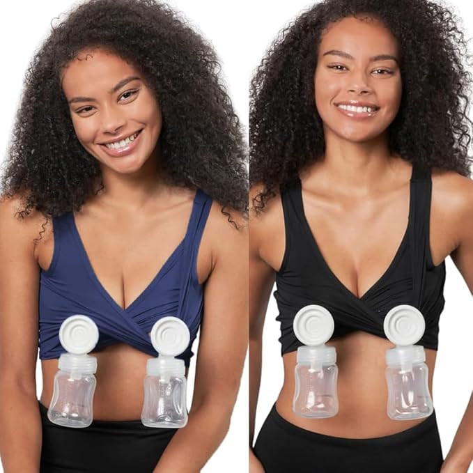 Blue with Black Pumping Bra by Larken