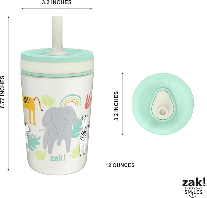 Zak Designs Kelso Toddler Cups For Travel or At Home, 12oz Vacuum Insulated - Image 8