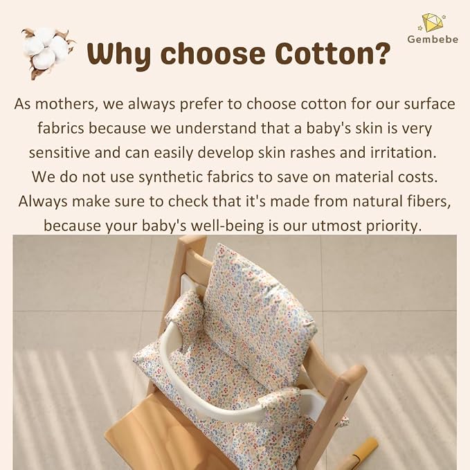 Waterproof & Compatible Stokke Tripp Trapp Cushion Set - Image 6