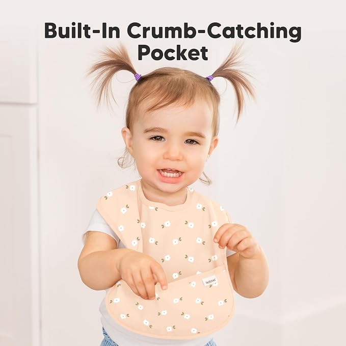 3-Pack Waterproof Baby Bibs for Eating - Image 5