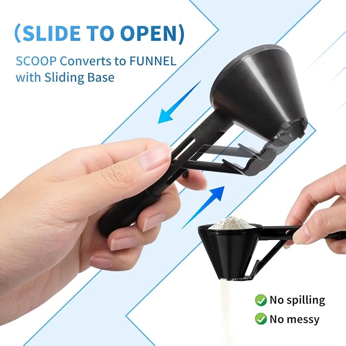 Water Bottle Funnel Pre Workout Scoop - Image 2