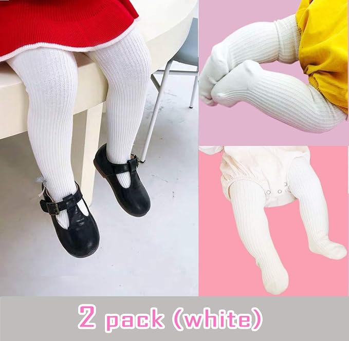 CECORC Baby Girls Tights Toddler Cable Knit Leggings Thick Cotton Infant - Image 5