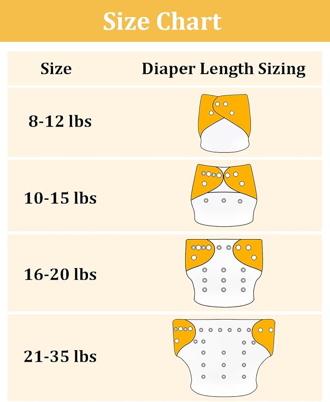 babygoal Reusable Charcoal Cloth Diapers - Image 7