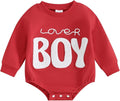 VISGOGO Newborn Infant Baby Boy Girls Oversized Romper Little Dude Sweater by VISGOGO