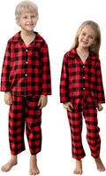 Schbbbta Kids Pajamas Set, Plaid Button Down Pjs by SchbbbtaTouchYourLife