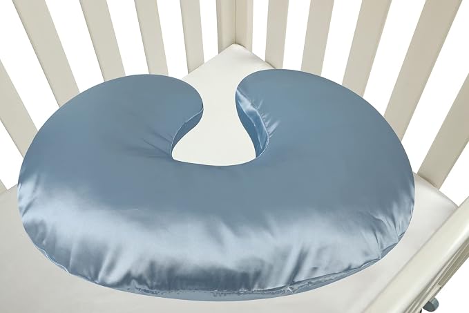 Satin Nursing Pillow Cover Set 2 Pack Ultra Soft Silk Compatible - Image 5