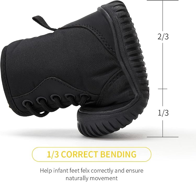 BMCiTYBM Toddler Baby Winter Snow Boots Boy Girl Faux Fur Warm Non Slip First - Image 5