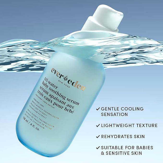 Evereden Tri Water Baby Serum, 4 fl oz. |Clean and Clean Baby Care | Non-toxic - Image 3