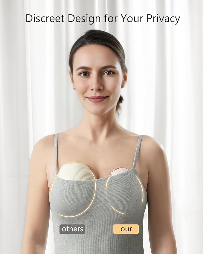 Wearable Breast Pump, Quiet Breast Pump Hands Free - Image 6