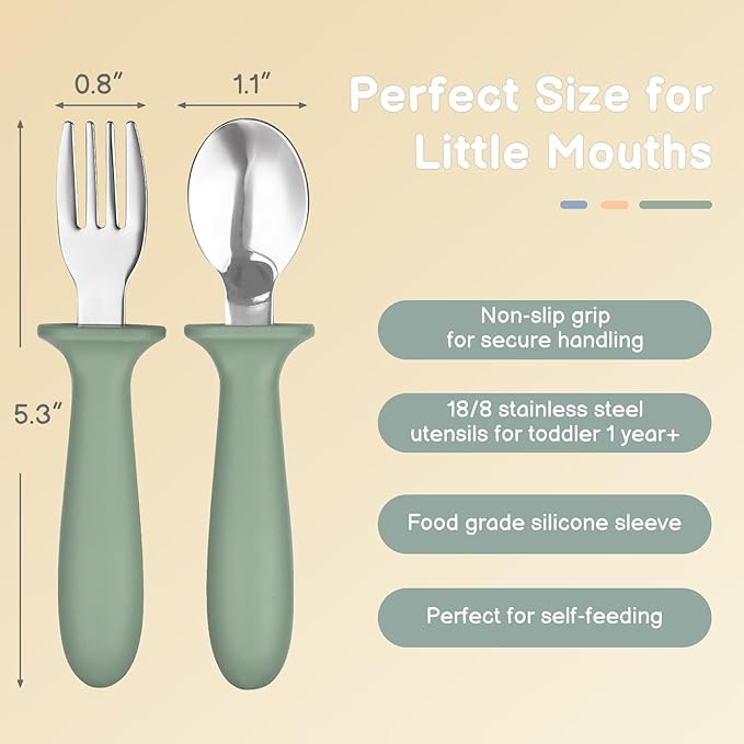 6 Pack Toddler Utensils, kids Silverware - Image 2