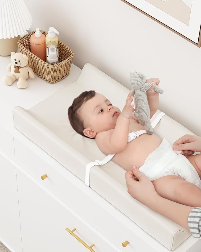 Wipeable Baby Changing Pad for Dresser and Table, Cozy Diaper Changing Pad - Image 7