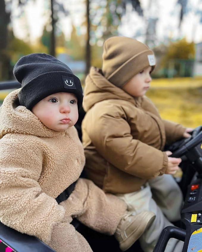 FURTALK Baby Beanie Cute Toddler Winter Hat Knit Boys Girls Warm 2 Pack Kids - Image 4