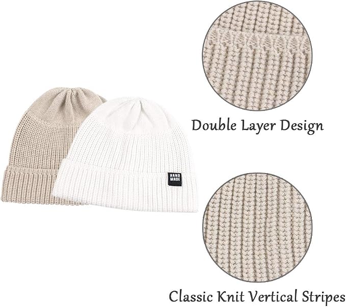 JANGANNSA Simple Knitted Baby Beanie Hip-Hop Boys Winter Hat Toddler Kids Bonnet - Image 4