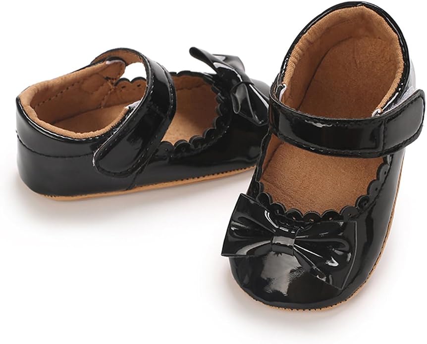 COSANKIM Baby Girls Mary Jane Flats Shoes Anti-Slip Rubber Sole Infant Toddler - Image 3