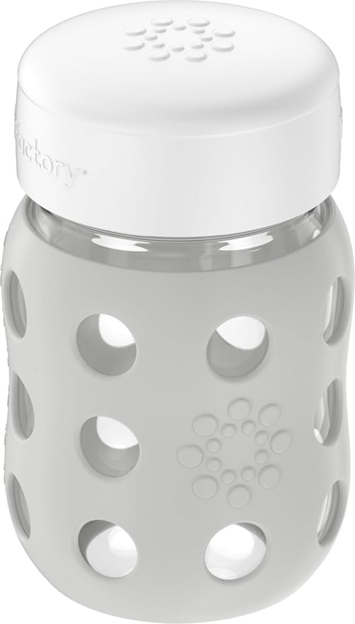 Lifefactory 8-Ounce Wide Neck Glass Baby Bottle - Image 2