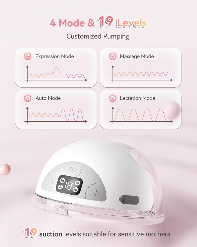 KISSBOBO Hands Free Breast Pump, Wearable Breastfeeding Pump - Image 7
