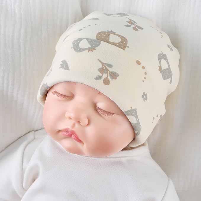 Bamery Cotton Baby Girl Hat Preemie Boys Beanie Newborn Hospital Hats Winter - Image 5