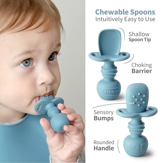 SAMiGO Silicone Baby Feeding Set, Baby Led Weaning Supplies, Suction Bowl Plate - Image 5