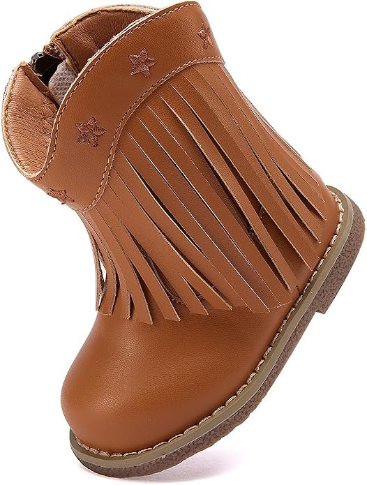 BMCiTYBM Baby Cowboy Cowgirl Boots Infant Western Shoes Boys Girls Round Toe - Image 3