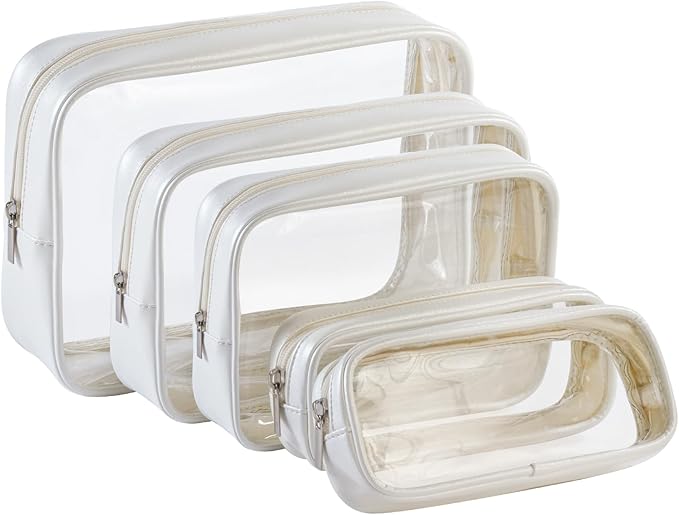 TSA Approved 5-Piece Diaper Bag Organizer Pouch Set Clear Waterproof TPU Kids by Remobia+Hicol