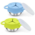 2 Pack Toddler Snack Containers –13.5oz Food Grade Stainless Steel Snack Cups by FHskFH