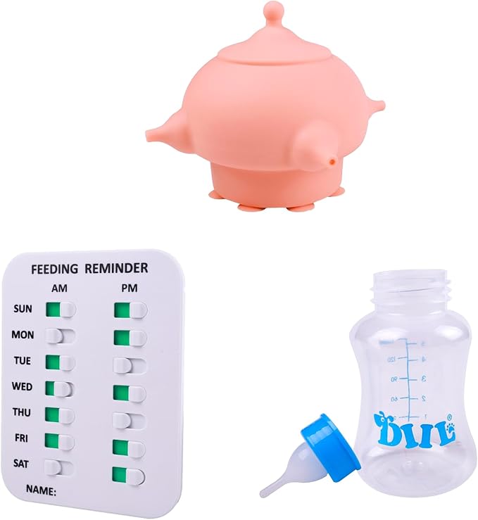 Baby Bottle Set Puppy – 5 oz & 9 oz Bottles + Bottle Brush – Anti-Colic by Unknown