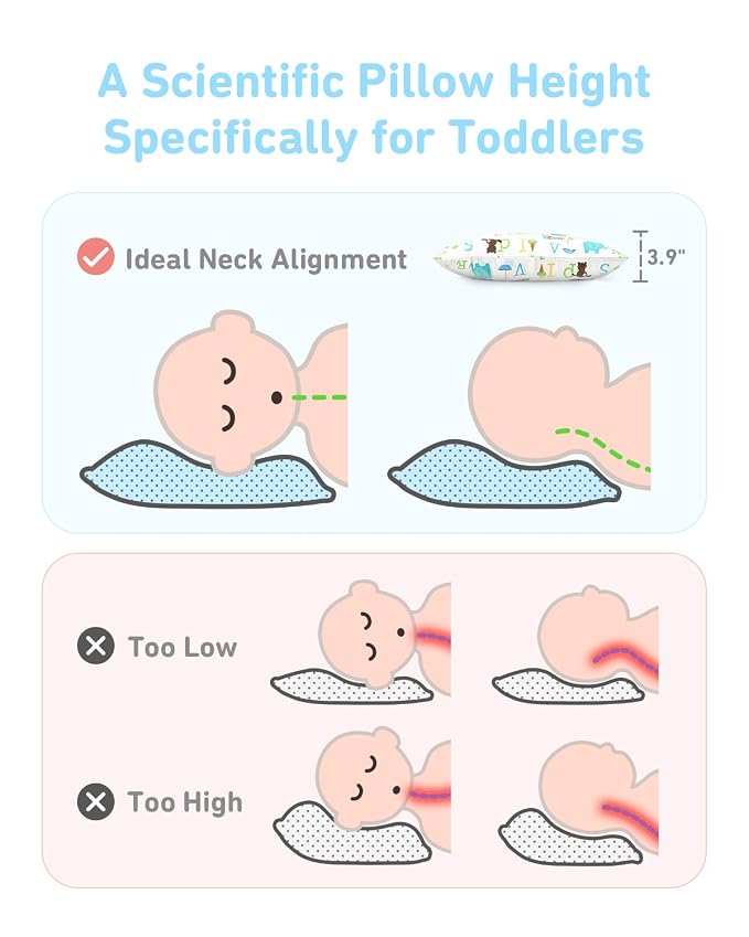 Babebay Toddler Pillow, 13 x 18 Kid Pillows - Image 5