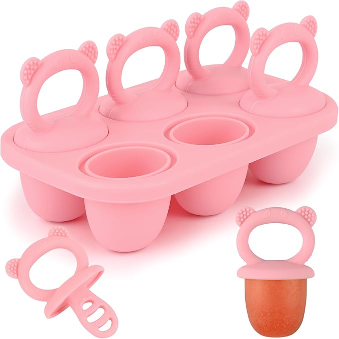Sakolla Baby Popsicle Molds Mini 6-Cavity Silicone Ice Pop Mold by Sakolla