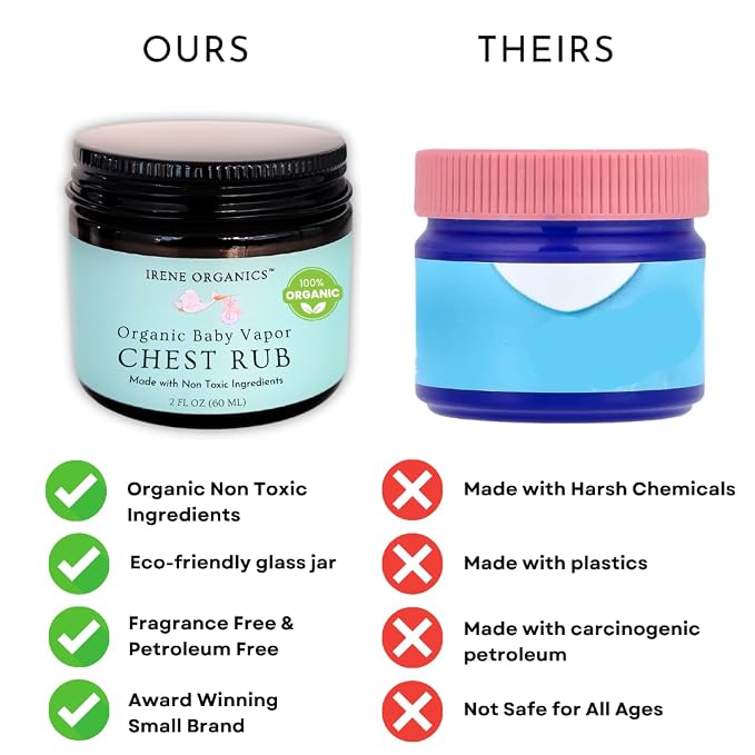 Irene Organics Organic Baby Vapor Chest Rub Clean Vapo Rub Made - Image 7
