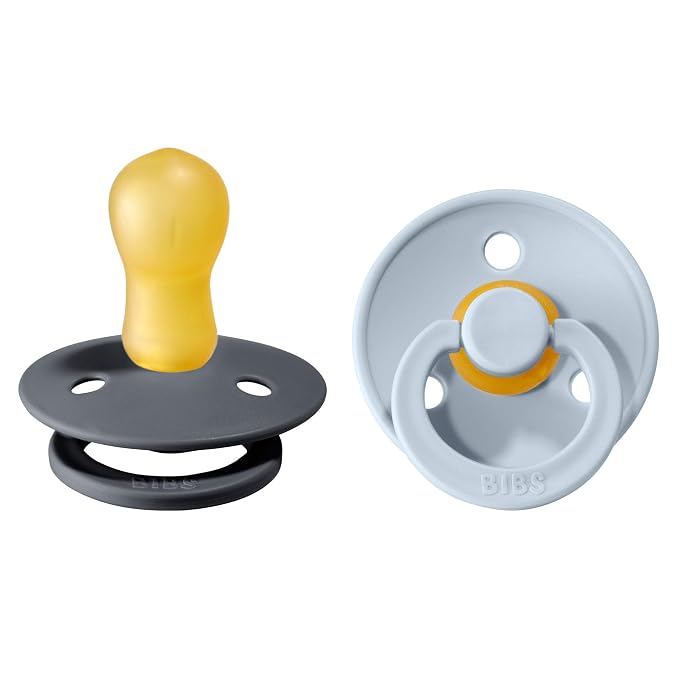 BIBS Pacifiers Colour Collection | Natural Rubber Baby Pacifier | Set of 2 by BIBS