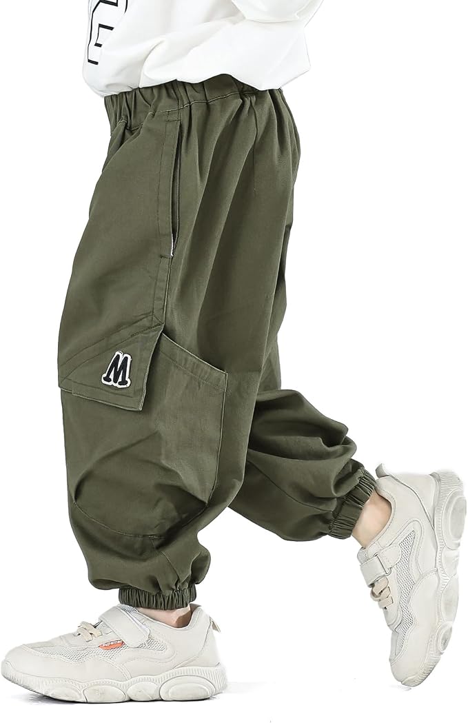 MINI PANDA Toddler Pants Boys& Girls, Relaxed Stretch Twill Toddler Casual Pants by MINIPANDA