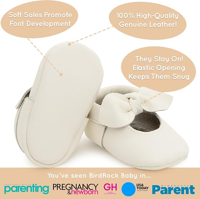 BirdRock Baby Bow and Knot Moccasins - Image 3