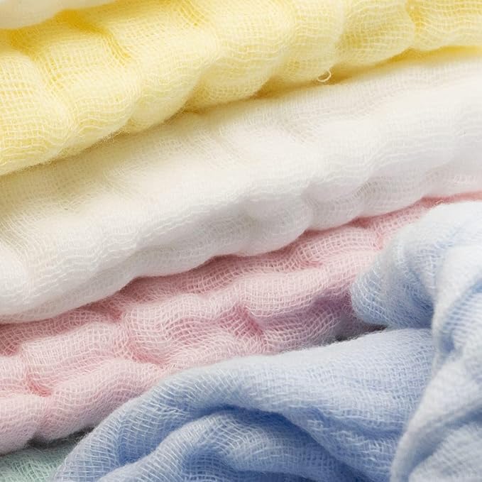 Muslin Baby Washcloths Pack of 7 - Image 6