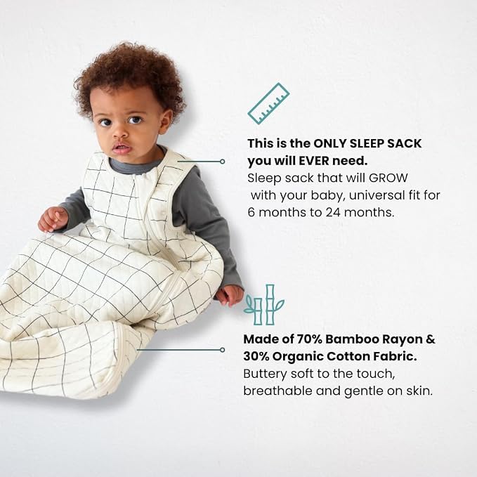 Tealbee Grow with Baby Sleep Sack – Adjustable Fit 6–24 Months - Image 2