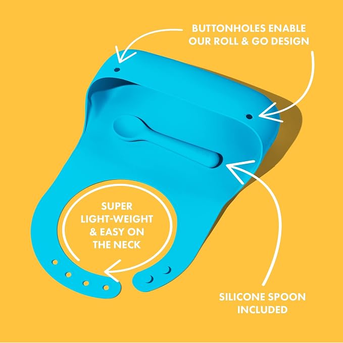 Avanchy Silicone Baby Bibs, Waterproof, Adjustable, BPA Free, Soft Unisex Set - Image 8