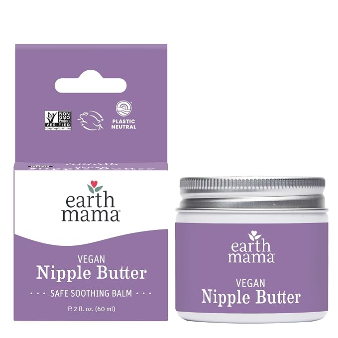 Earth Mama Vegan Nipple Butter | Cruelty-Free Breastfeeding Cream by EarthMamaOrganics