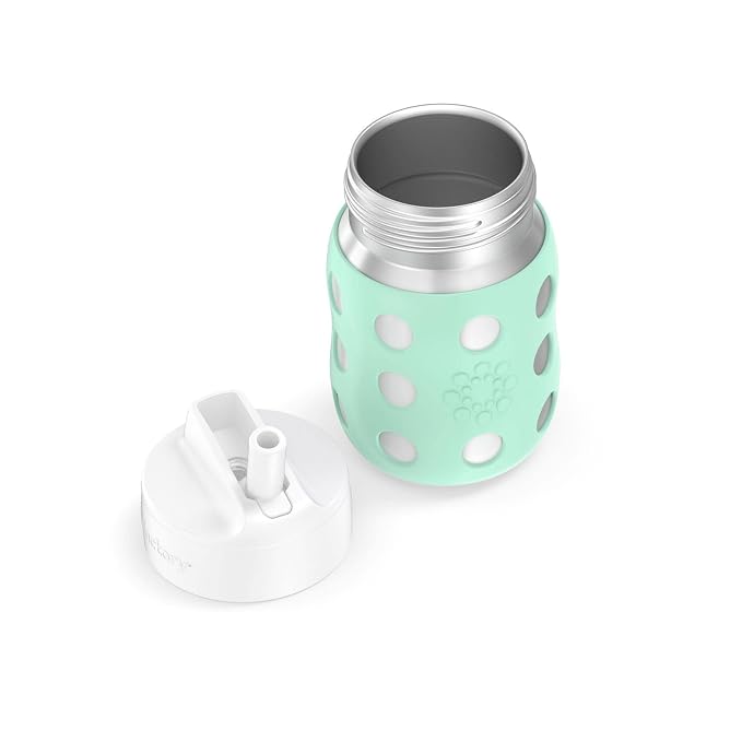 Lifefactory 8-Ounce Stainless-Steel Vacuum-Insulated Wide-Neck Baby Bottle - Image 4