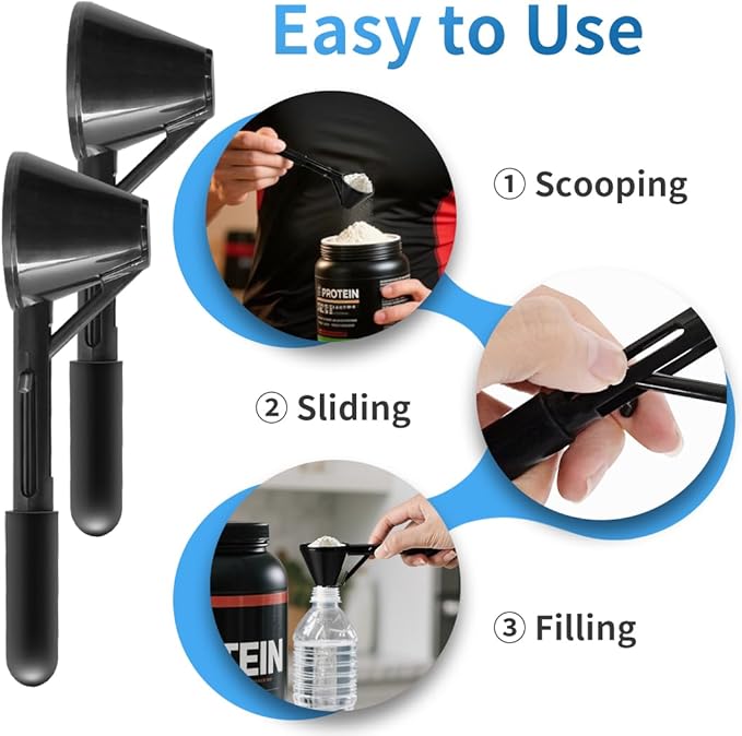 Water Bottle Funnel Pre Workout Scoop - Image 6