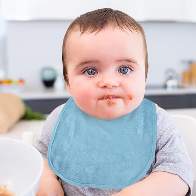 Vicloon Baby Bibs, Baby Bibs for Girls & Boys, Terry Drool Cotton Bibs - Image 8