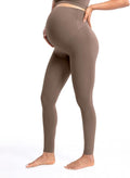 POSHDIVAH Women's Creamluxe Maternity Leggings 25"/28" Over The Belly Pregnancy by Poshdivah